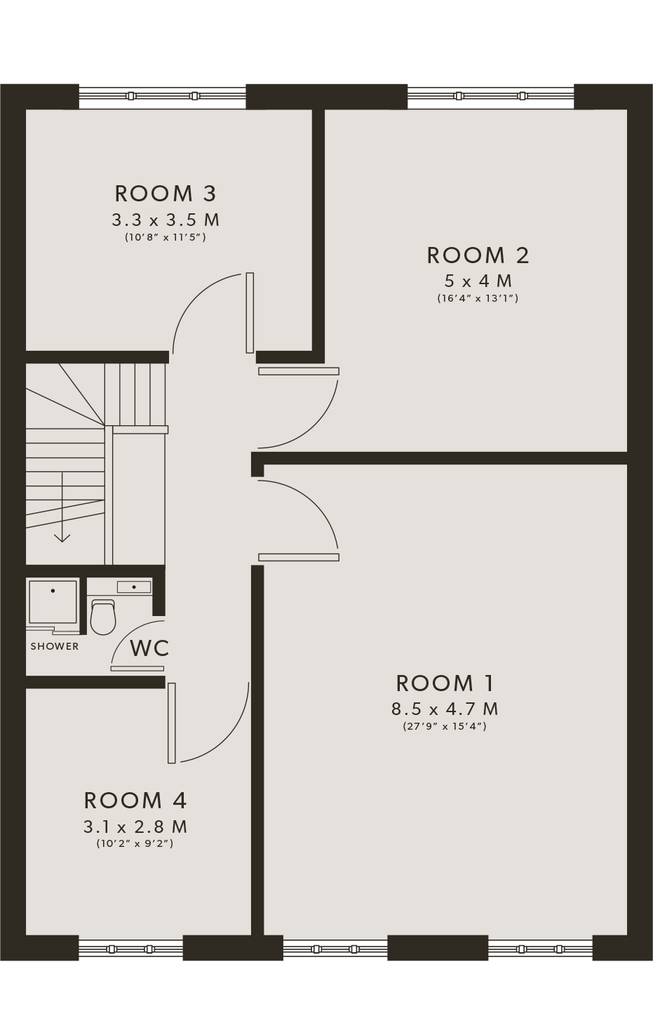 UPPER FLOOR FLOORPLAN